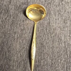 Vintage‎ JH Carlyle Golden Bouquet Gold Electroplate Gravy Ladle